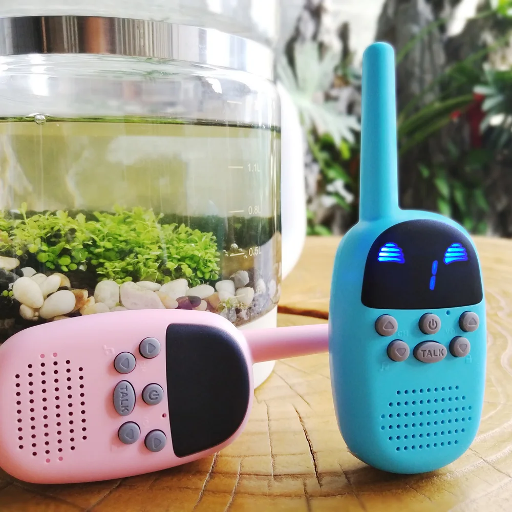 Мини Портативная Игрушка Walkie Talkie с 2 способами Радио Reach Max 3 км и регулируемый диапазон каналов сканирование игры Interctoion 3 цвета Варианты
