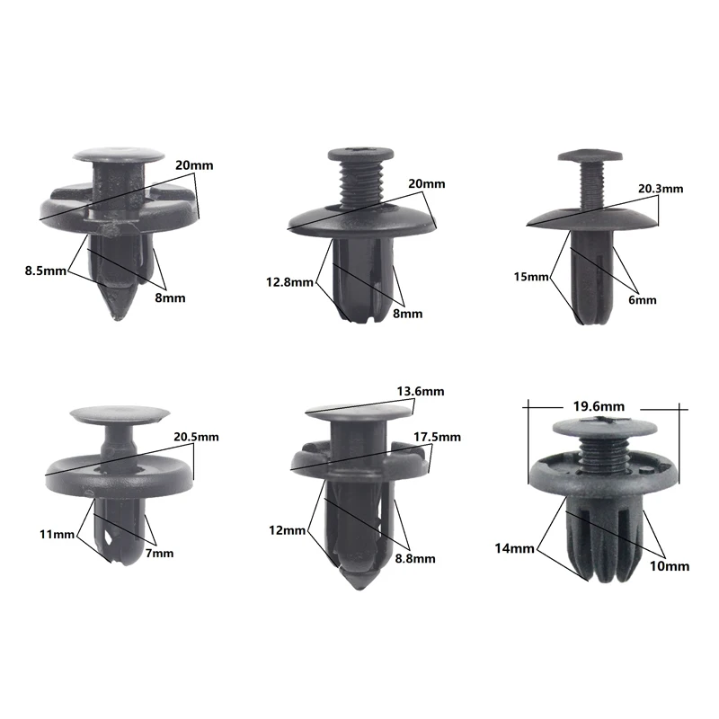 285 шт. пластиковый штифт для кузова автомобиля заклепки отделка крепежных