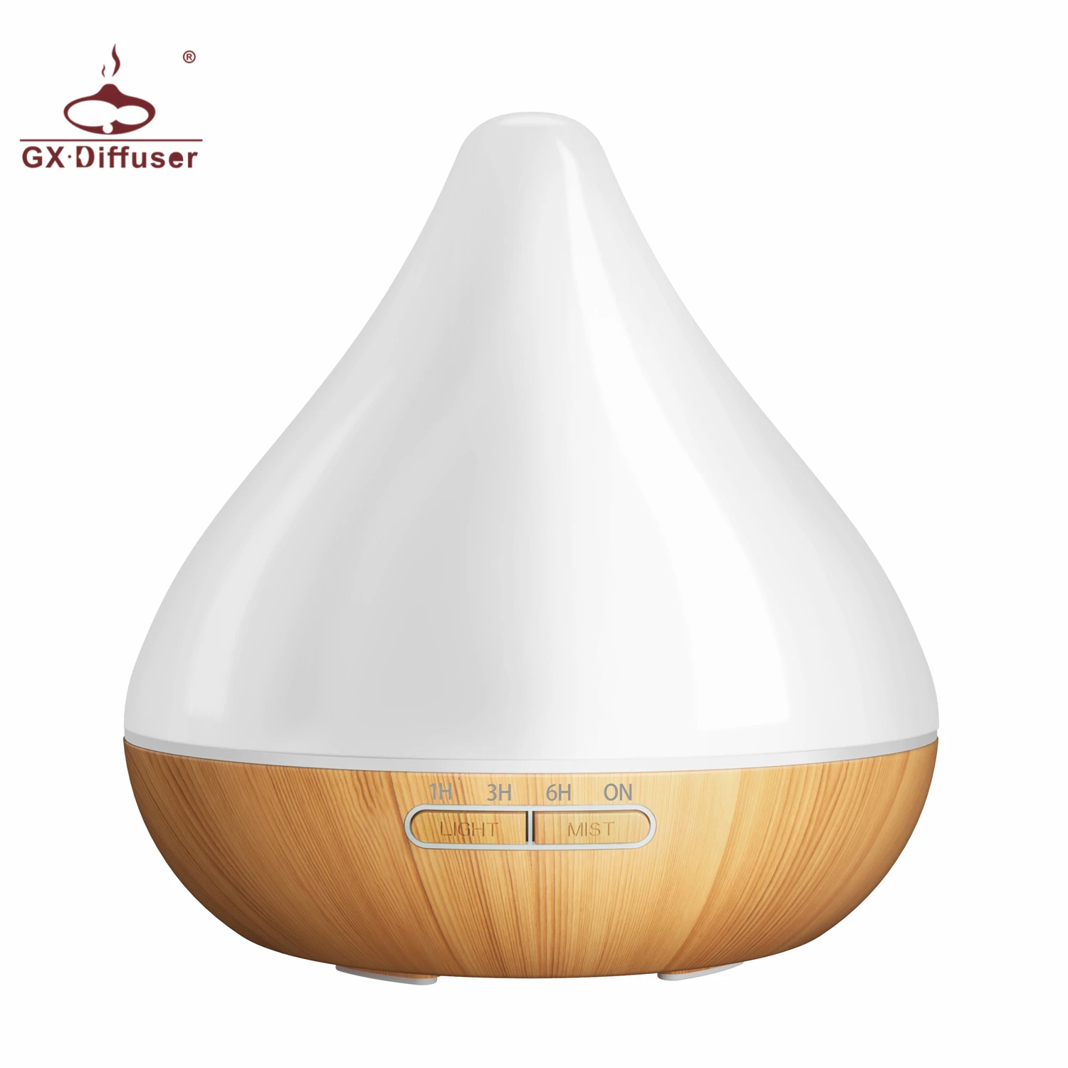 GX.Diffuser 300ML Ultrasonic Air Humidifier Timing Function Aromatherapy Electric 300ml Household Essential Oil Aroma Diffuser