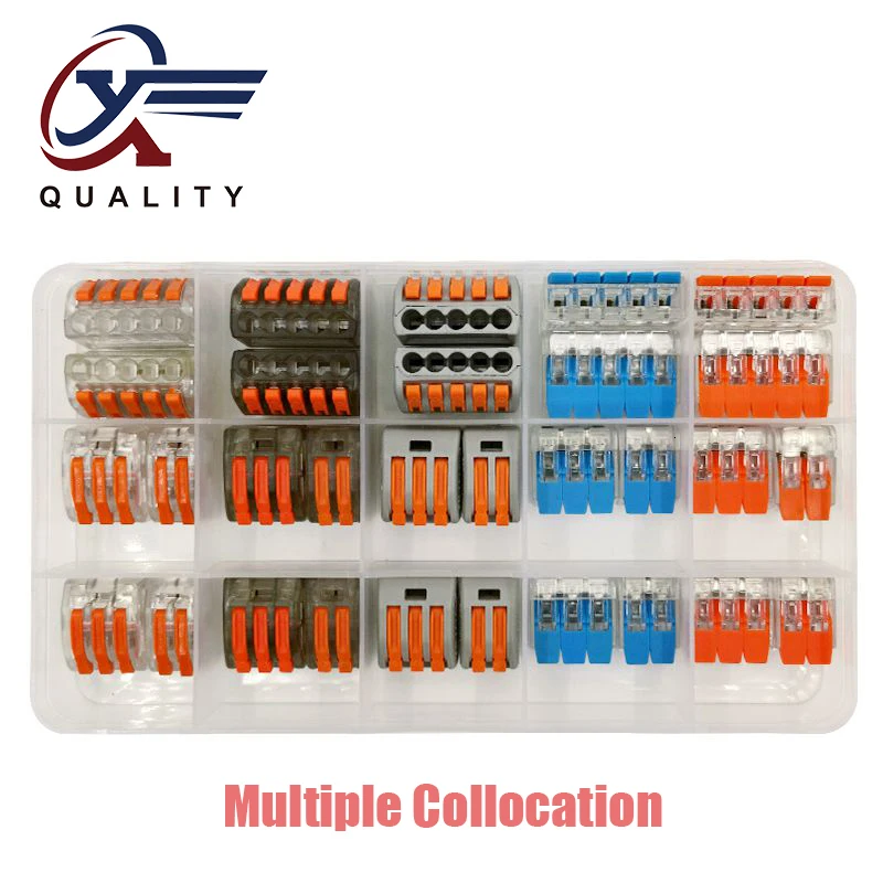 

XinYa 30PCS/BOX 412 413 415 Universal Compact Wiring Conector Terminal Block Connectors Terminator Wire Connector AWG 28-12