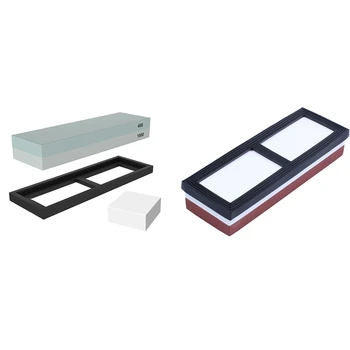 

Whetstone Sharpening Stone 2 Side Grit 400/1000 Knife Sharpener Waterstone & 2000/6000 Girt Water Stone for Knives