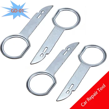 

4Pcs Radio Removal Key Pin Stereo Head Unit Tools Extraction Tools Car Repair Styling Car Accessories