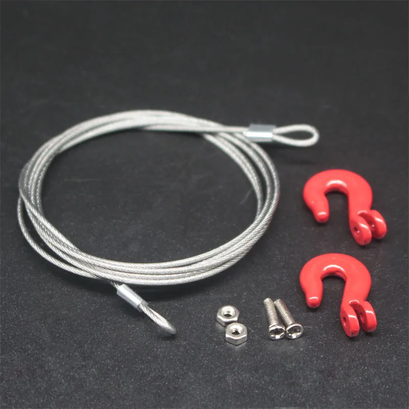 1-10-Rock-Crawler-RC-Steel-Accessories-Towing-rope-with-hooks-for-Axial ...