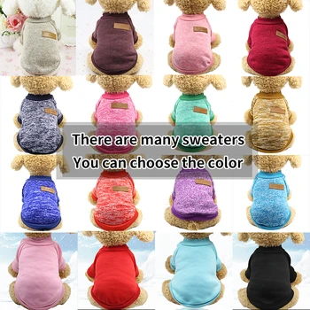 

Cotton Sweater Dog Clothes Spring Large Pets Products Coat Big Dog Clothes For Small Pug French Bulldog Yorkies York Dachshunds