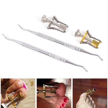

Foot Care Treatment Toenail Ingrown Toe Nail Recover Correction Tool Stainless Steel Pedicure Fixer Lifter Toe File Cleaner Hook
