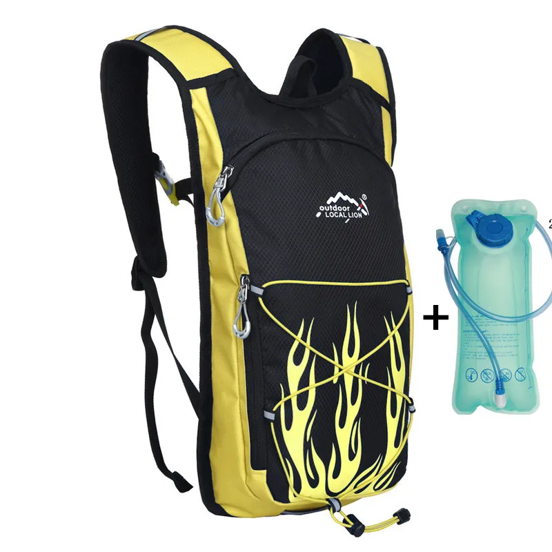 Водонепроницаемый MTB велосипед гидратация дышащий 8л сумки для воды рюкзак велосипедные сумки Велоспорт рюкзак для бега - Цвет: Светло-желтый