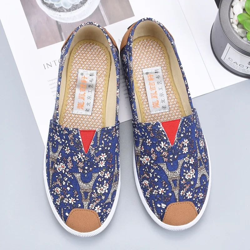 

2019 New Fashion Casual Print Shoes Woman Prairie Princess Canvas Shoes Women Wear Resistant Sneakers Breathable Walking Shoes