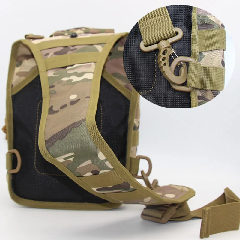 Новая горячая тактическая охотничья сумка Мужская Camo Molle с одним плечевым ремнем на молнии рюкзак чехол для оружия нестационарное снаряжение для охоты