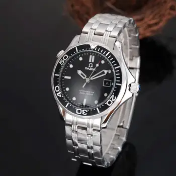

Omega-Luxury Brand Quartz Women's Watch Quartz Watch Tungsten Steel Strap Watch Classic Business Formal Men's Watch