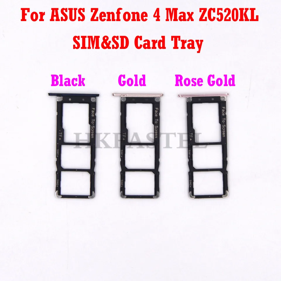 Для ASUS Zenfone 4 Max ZC520KL новый оригинальный корпус SIM SD карта лоток крышка Запасная