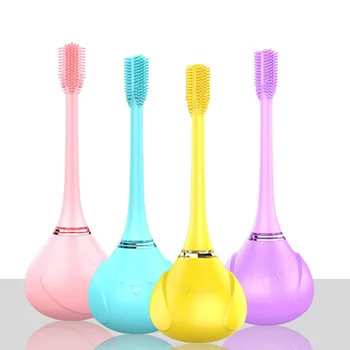 

Daily necessities children electric silicone toothbrush smart automatic wireless charging baby boy and girl care products