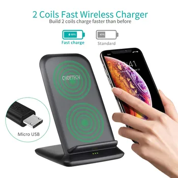 

15W Wireless Charger Stand for LG V30/ V35/ V40/ G8 Fast Charging Stand for iPhone 11/11 Pro Max/XS Max/XR/XS/ X(No AC Adapter)