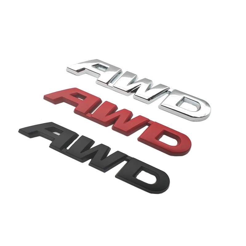 Автомобильная эмблема привод колеса металлический значок AWD наклейка логотип