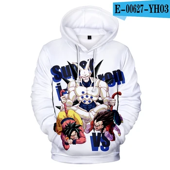 

Dragon Ball Z Pocket Hooded men Sweatshirts Poleron Hombre Streetwear Sudadera Dragon Ball Anime Hoody Oversozed Boys casual top