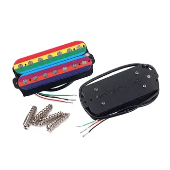 

OOTDTY Alnico v 7 String Electric Guitar Double Coil Neck Bridge Pickups Humbucker