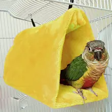 Faroot 17X11X13 см плюшевый костюм попугая гамак подвесной клетка пещера Snuggle Безопасный и теплый домик палатка кровать двухъярусная птица Pad
