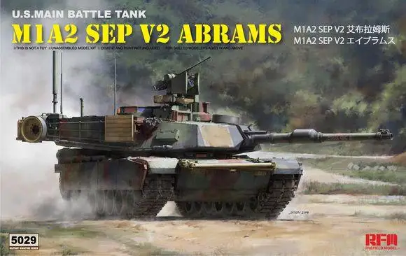 Rye Field RMF5029 1/35 U.S.MAIN BATTLE TANK M1A2 SEP V2 ABRAMS 2019 |
