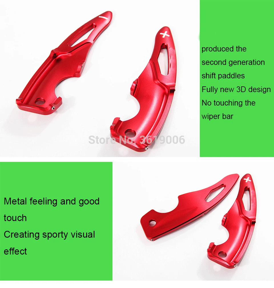 tommia 2pcs Steering Wheel Aluminum Shift Paddle Shifter Extension For Toyota 86-19 Car-styling