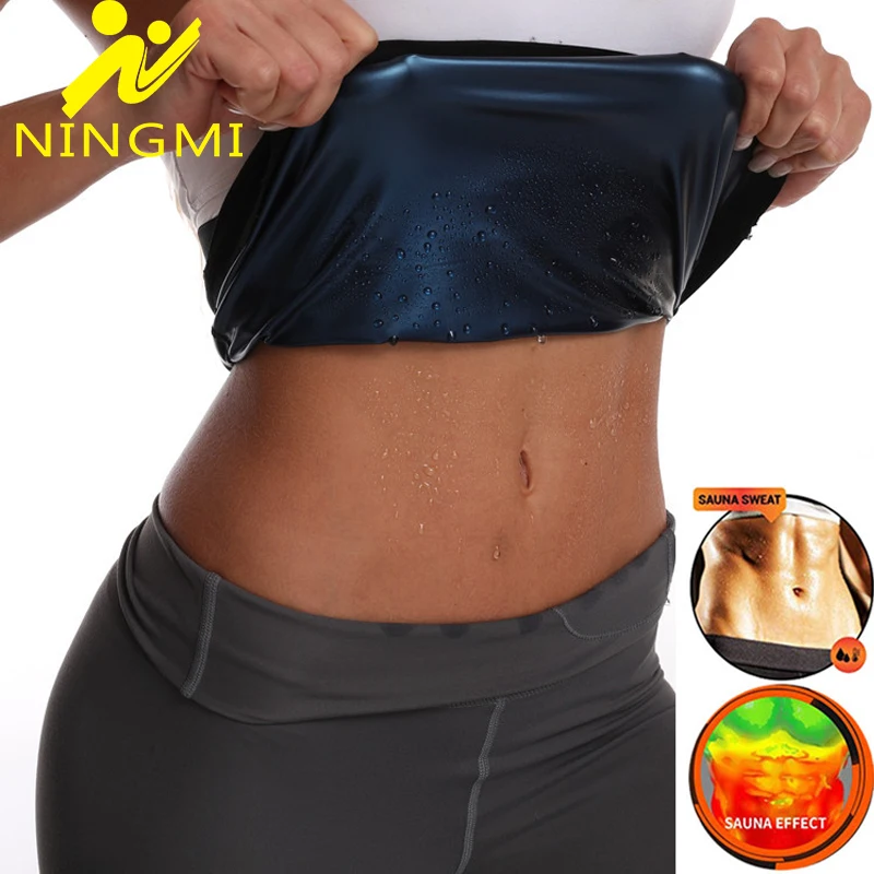 NINGMI Women Modeling Belt Waist Trainer Slimming Body Shaper Neoprene Sauna Strap with Phone Pocket Shapewear Pulling Underwear spanx shorts