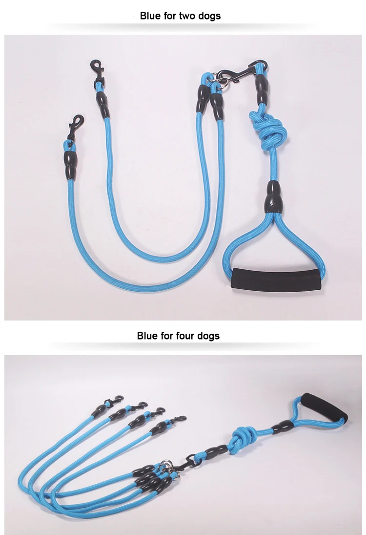 double handle dog leash