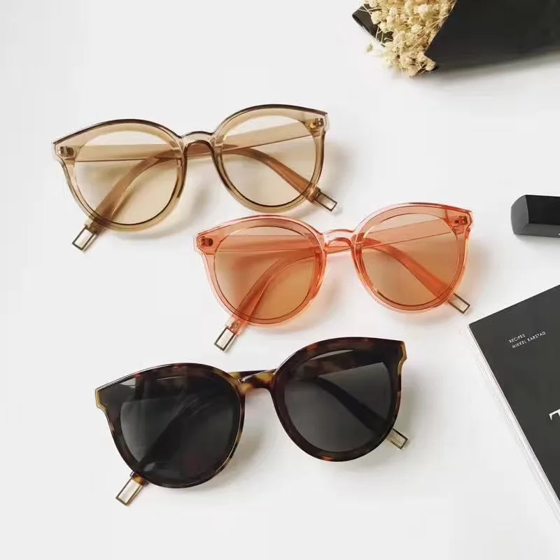 korean fashion sunglasses female blue ocean film personality