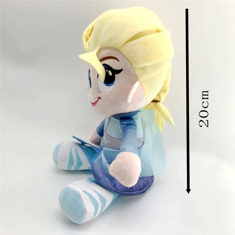 New Princess Anna Elsa plush Dolls Movie Cartoon Childhood Young Anna Elsa Stuffed Peluche Toys Kids Girls Cosplay Gift 20cm 2pcslot  (10)