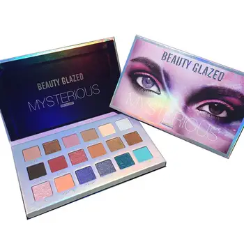 

Beauty Glazed Eyeshadow Palette 18 Shade Pigmented Matte and Shimmers Palette Glitter Pearls Long Lasting Sweat Proof Waterproof