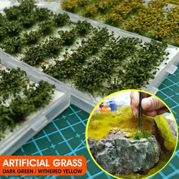 

LBLA Artificial Grass Sandbox Game DIY Model Building Accessories Irregular Artificial Shrubbery Micro Landscape Garden Decor