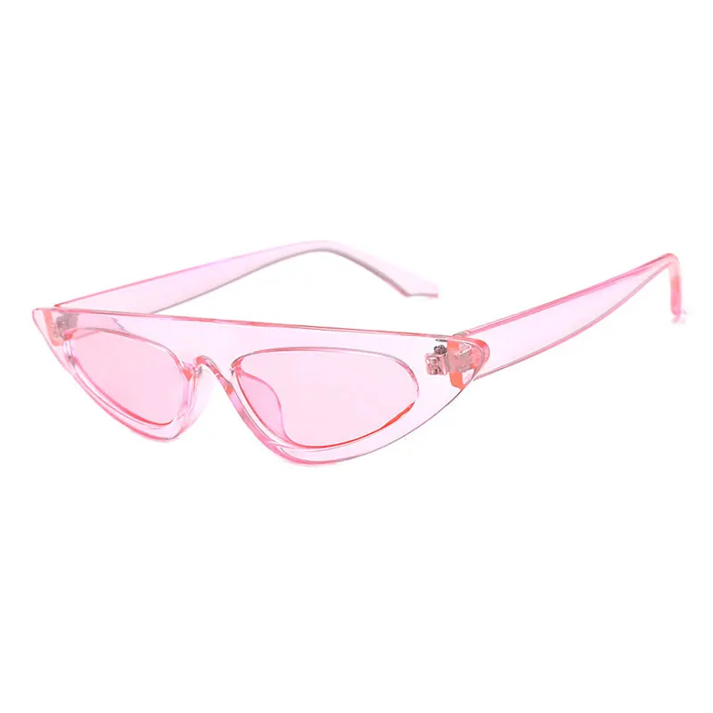 Pink HUHAITANG роскошные солнцезащитные очки кошачий глаз женские Винтажные Солнцезащитные очки для мужчин высокое качество фирменный дизайн - Цвет линз: Pink