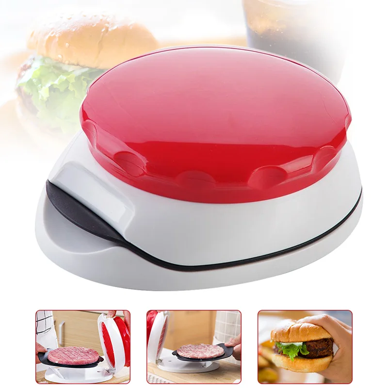 

Burger Press Hamburger Patty Maker Adjustable 1/4 Lb 1/2 Lb Non-Stick Handheld Meat Press E2S