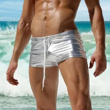 Мужские водонепроницаемые плавательные шорты для пляжа, модные мужские сексуальные плавки с градиентом для бодибилдинга, пляжные шорты для плавания, боксеры#1226