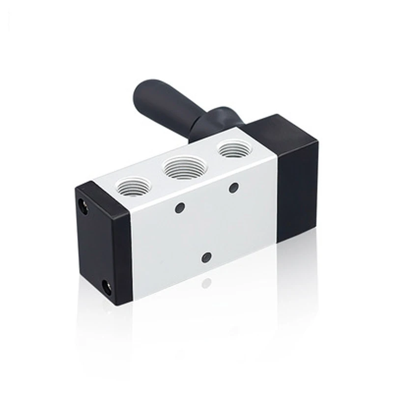 Air Valve Switch Manual Hand Wrench 4H210-08 4H310-10 4H410-15 Pneumatic Control Pull 1/4" 2 Position 5 Port Plate Reversing