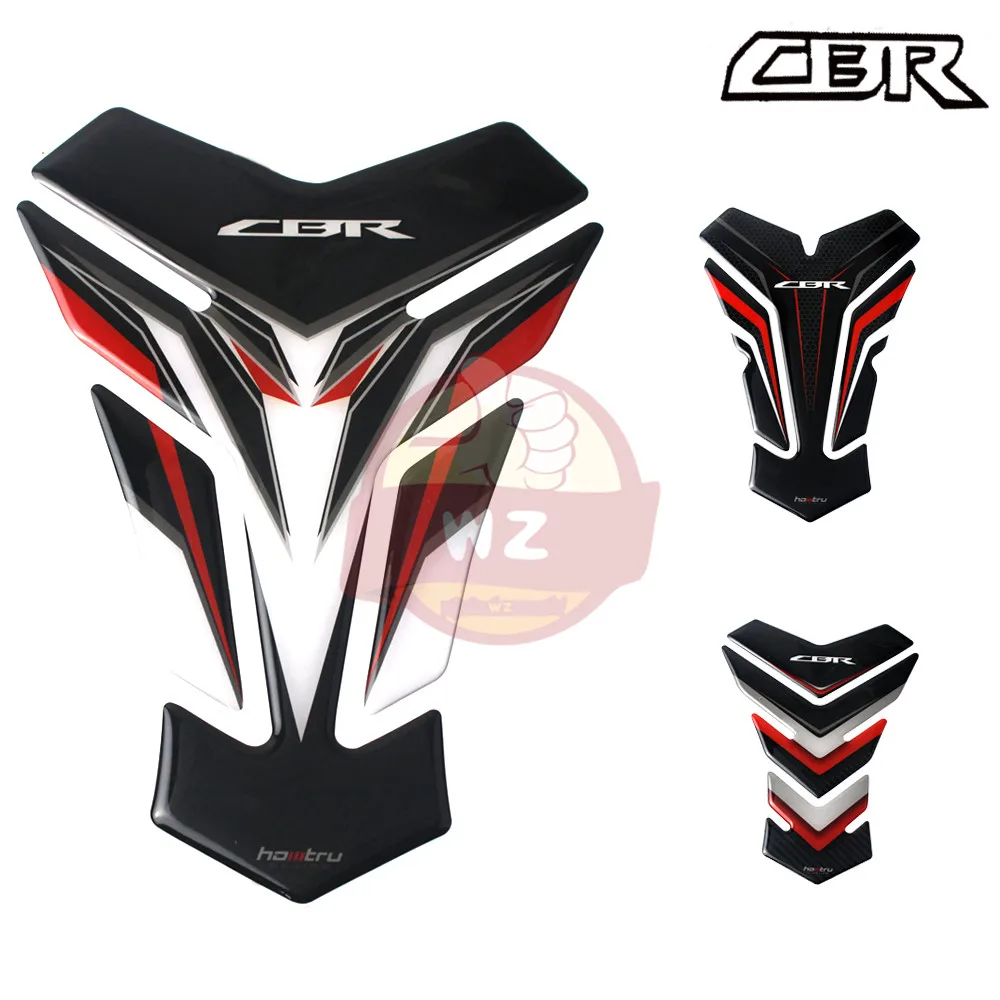 Для Honda CBR250 CBR600 CBR900 CBR1000 CBR650F CBR500R лезвия огня Tankpad 3D углерода взгляд защитная