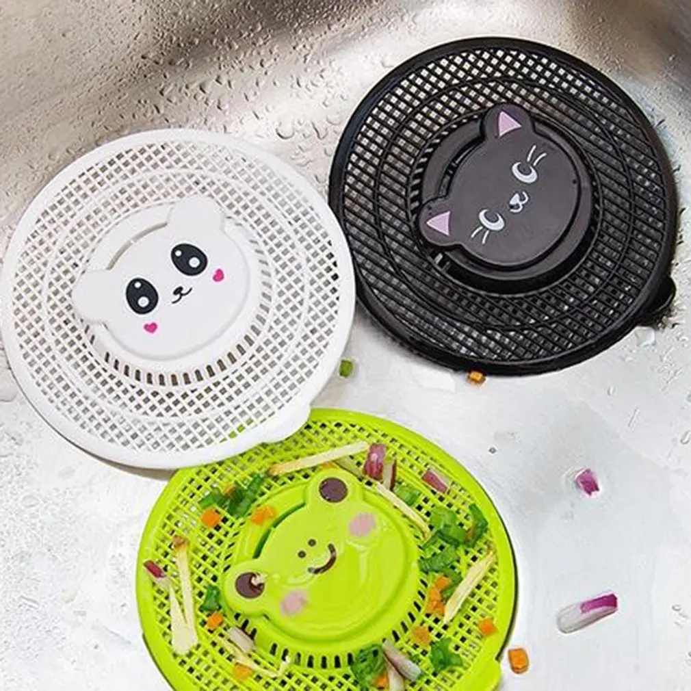 Floor Drain Waste Water Ground Leakage Kitchen Tool Household Saving Water Washroom Cute Cartoon Durable