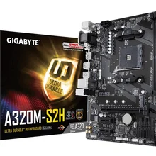 Новая Gigabyte A320M S2H материнская плата M-ATX AMD A320/DDR4/M.2/USB3.1/STAT3.0/SSD 32G Channel Socket AM4 материнская плата в продаже