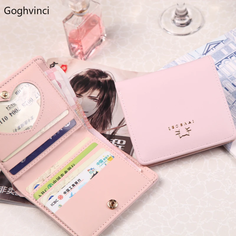 

Wallets Women Sweet Pink All-match Korean Style Casual Buckle Simple Elegant Ladies Soft Lovely Pocket Students Purse New Womens
