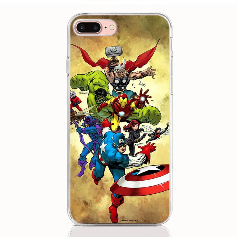 A16 Чехол для телефона Blackberry KEYone/DTEK 70/KEY2/Motion/Passport Silver Edition из мягкого ТПУ силикона с принтом Marvel Comics - Цвет: A16