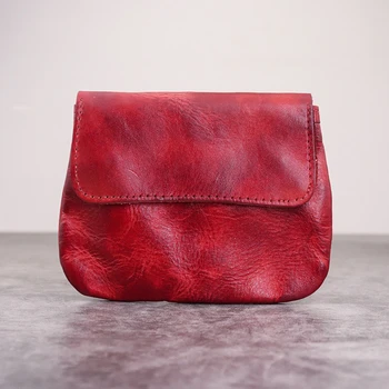 

Vintage Cheapest Genuine Leather Wallets Women Coin Purse Female Small Men Magic Money Bags ZCard Pouch Lady Zipper Key Holder