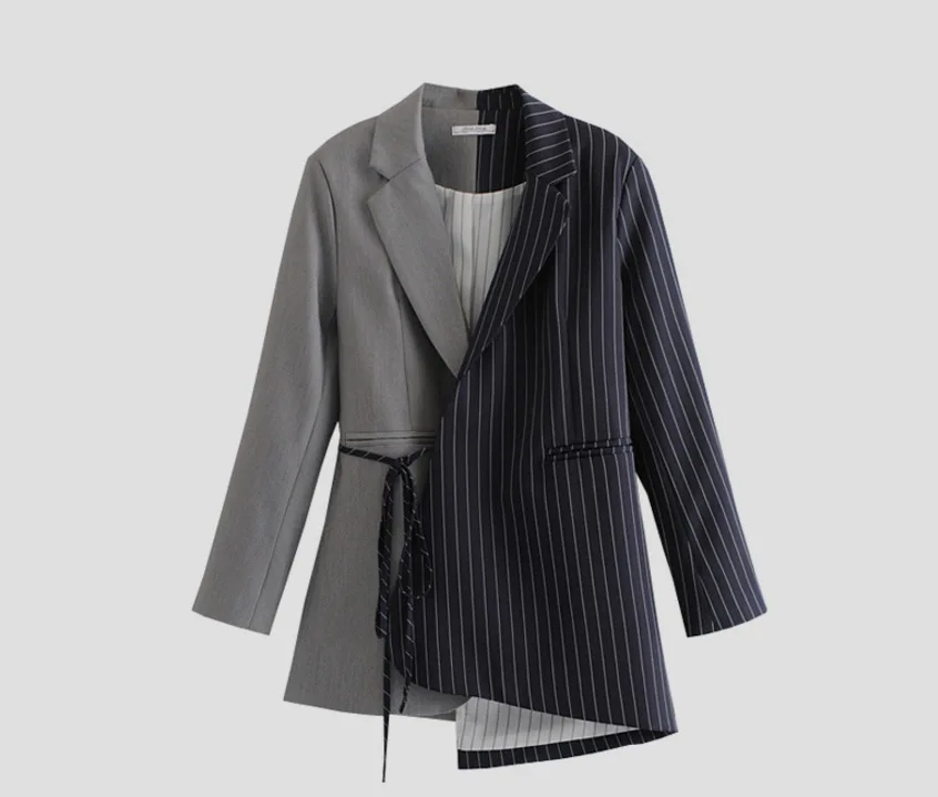 

Gs23 Mixed Colors Modern-Style Commuting Suit Jacket