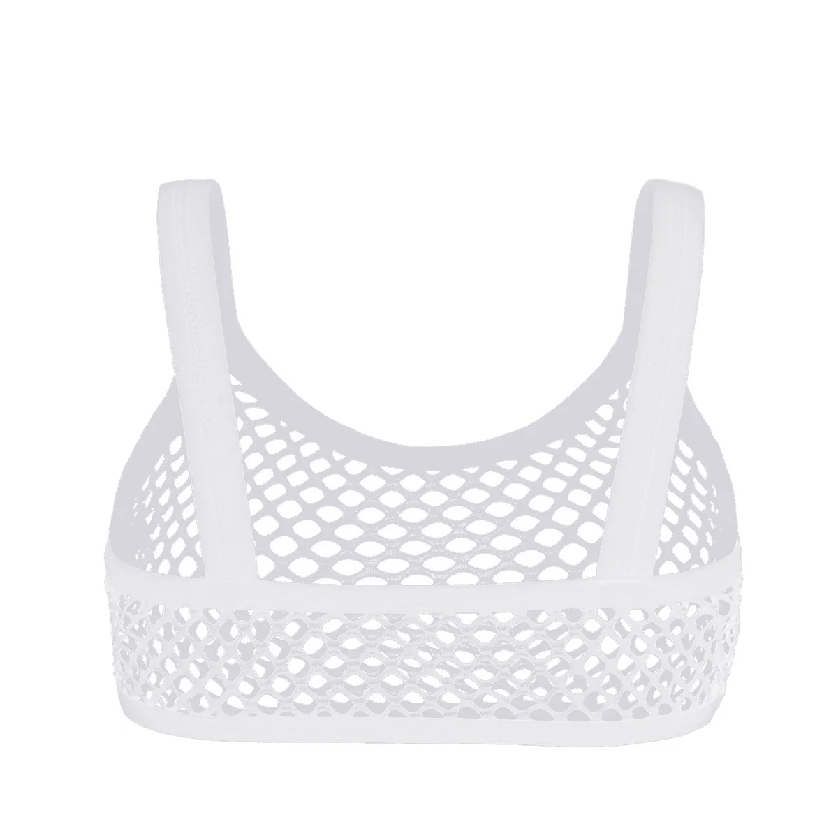 Женские прозрачные сетчатые сексуальные короткие топы на бретельках, одноцветные топы на бретельках, топы для взрослых, для ночного клуба, вечерние костюмы