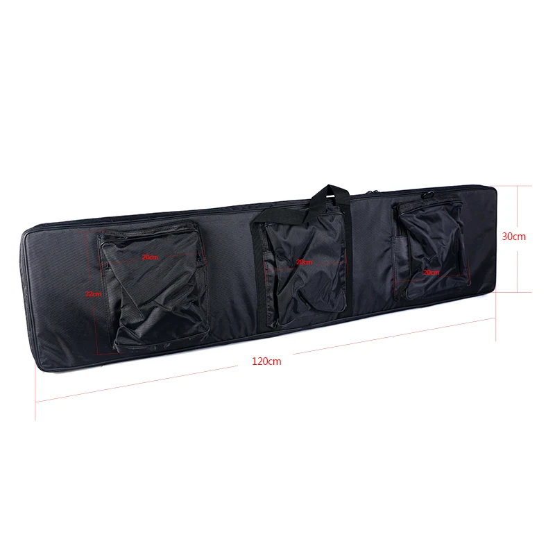 ohhunt 120cm 47 inch Shot~Gun Carrying Tactical Hunting Rifle Bags Polyester Construction Air Gun Protection Case Holsters Black (5)