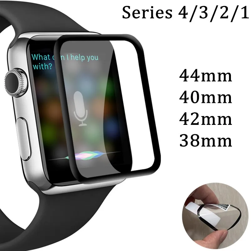 Защитная пленка для iwatch 4 мягкая с полным покрытием Apple Watch Series 1 2 3 изогнутая