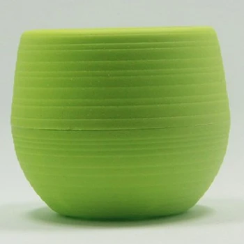 

7x7 Cm Self Watering Flower Pot Balcony Plant Nursery Succulents Home Decorative Garden Desktop Gloss Plastic Lightweight Round