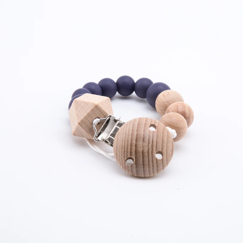 Color 2 DIY цветные силиконовые детские соски, зажимы, забавные соски, цепь для кормления младенцев, прорезыватели для зубов, жевательные игрушки, зажимы для пустышки, BPA бесплатно - Цвет: Color 2
