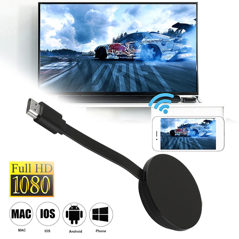 Адаптер для беспроводного дисплея HDMI-совместимый мультимедийный видеостример TV