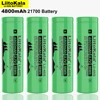 2022 NEW LiitoKala Lii-48S 3.7V 21700 4800mAh li-lon Rechargeable Battery 9.6A power 2C Rate Discharge ternary lithium batteries ► Photo 1/6