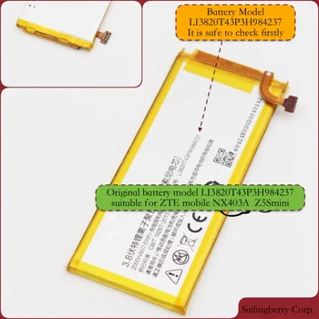

Original battery suitable for ZTE-mobile NX403A Z5Smini with battery model LI3820T43P3H984237（Please check this model firstly）