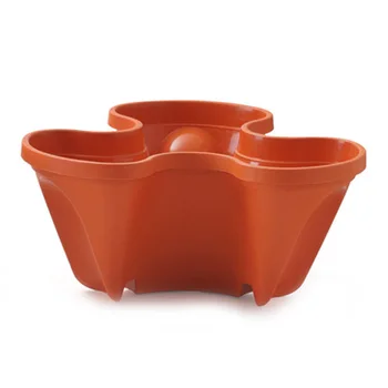 

3D Flower Pot Strawberry Basin Moving Tray Multi-layer Superimposed Corrosion Resistant Not Easily Deformed FPing