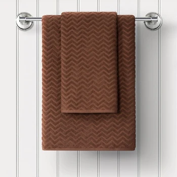 

Terry towel Guten Morgen Zigzag color: Cocoa