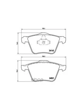 

Brake disc pads front. Ford Galaxy (wa6) 05/06-06/15 / Ford S-Max (wa6) 05/06-12/14 / V Brembo item No. p24077